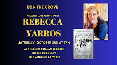 Rebecca Yarros celebrates THRESHING DAY at Million Dollar Theater!