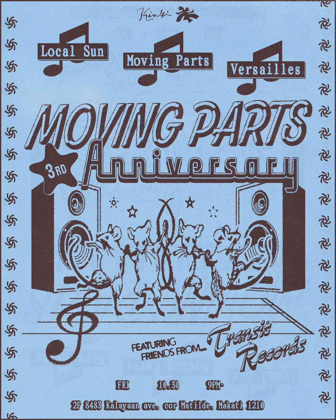 Moving Parts 3rd Anniversary