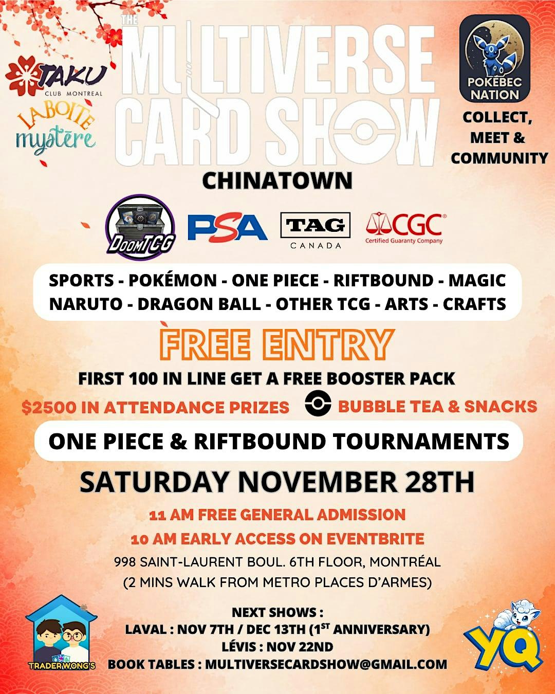 MultiVerse Card Show Chinatown