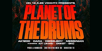 VOXHTX presents PROG featuring PLANET OF THE DRUMS