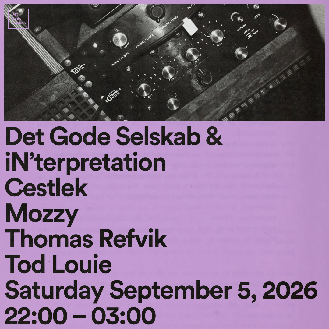 Det Gode Selskab: Mozzy + Cestlek + Tod Louie + Thomas Refvik