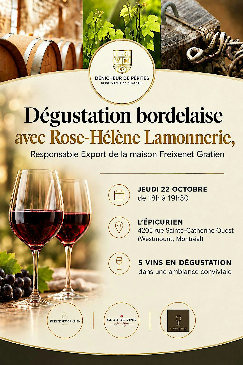 Dégustation avec Rose-Hélène Lamonnerie, Responsable Export, Freixenet