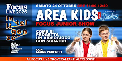 Focus Live 2026 - 25 ottobre dalle 10:00 alle 14.00