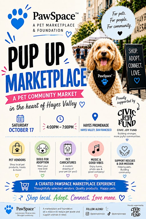 PawSpace Presents: Hayes Valley Pup Up Marketplace Block Party