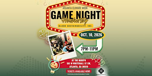 Black Sustainability Summit 2026  Game Night Mixer!