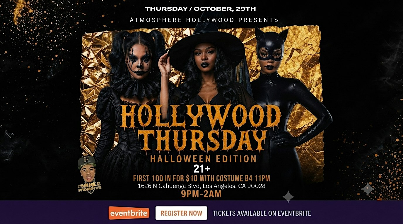 Hollywood Thursday Pre Holloween Costume Party