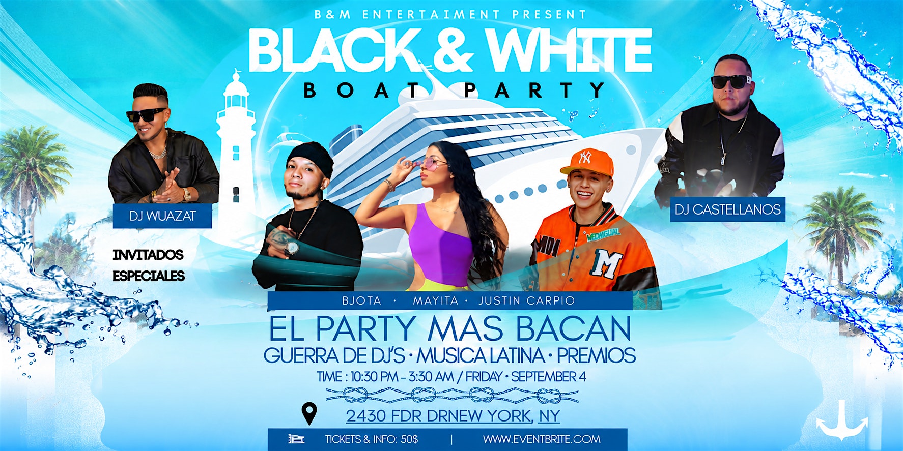 Black & White Boat Party