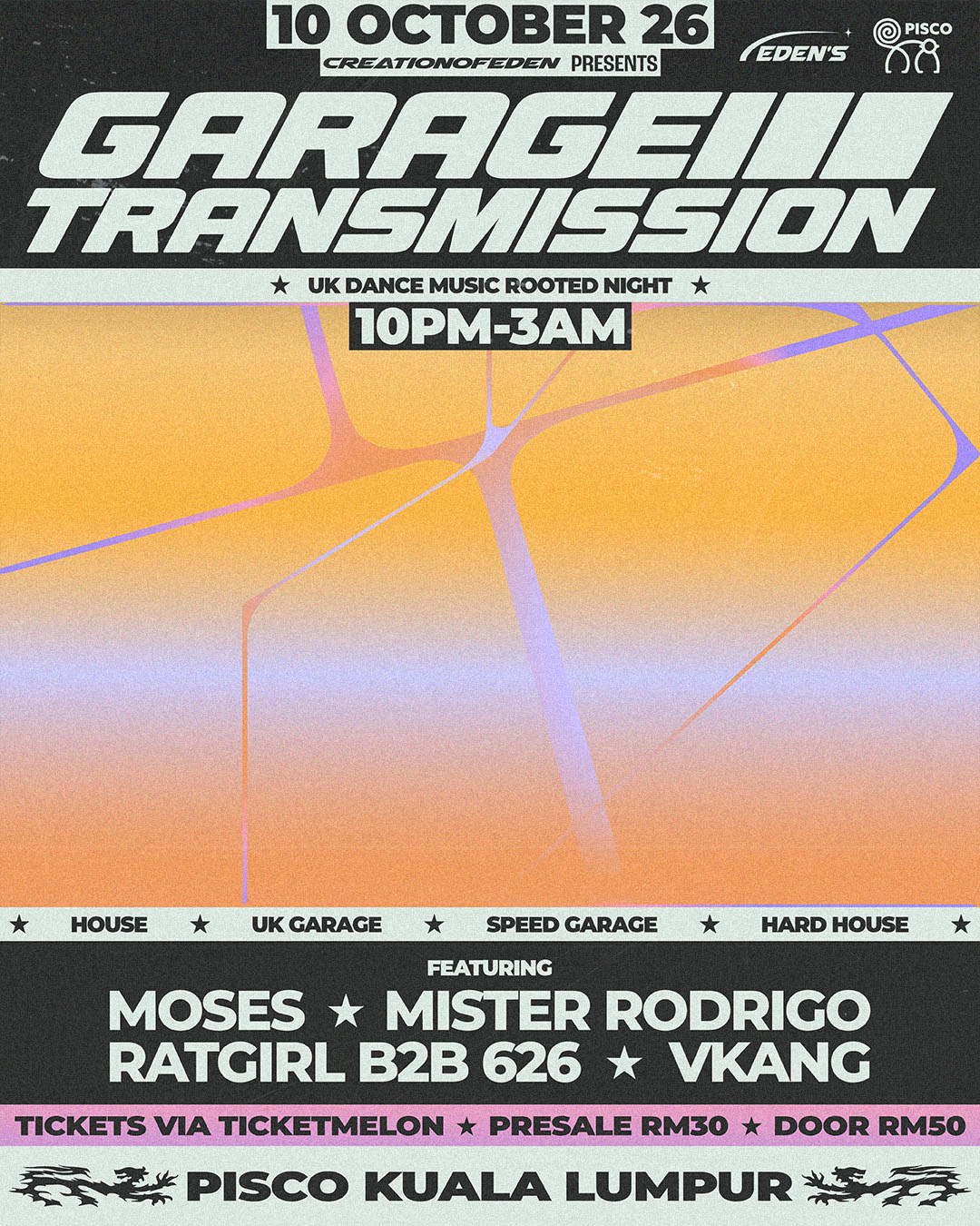 CREATIONOFEDEN presents GARAGE TRANSMISSION