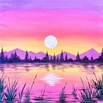 Sip & Paint at Porto Lounge Fishponds, Bristol - "Twilight Waters"
