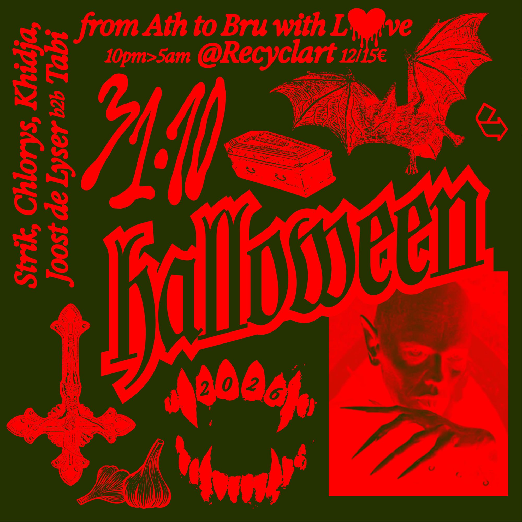 From Athens to Brussels with love β‘ Halloween 2026 (tix left at the door)