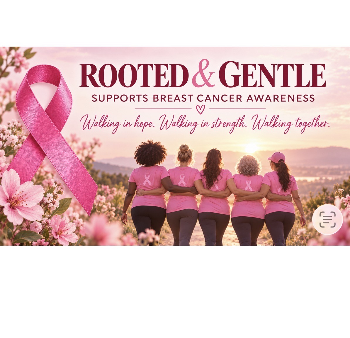 Rooted & Gentle Support Breast Cancer Awareness Walk