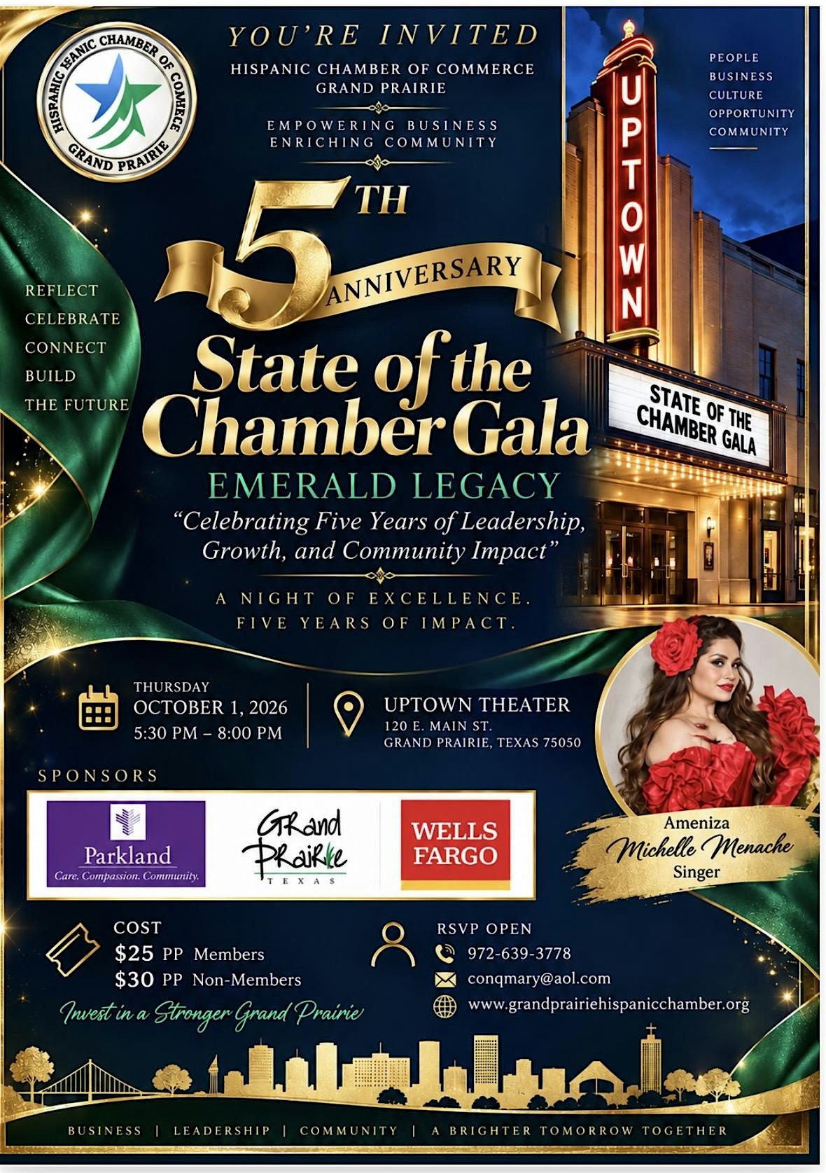 5th Anniversary State of the Chamber Gala - "Emerald Legacy"