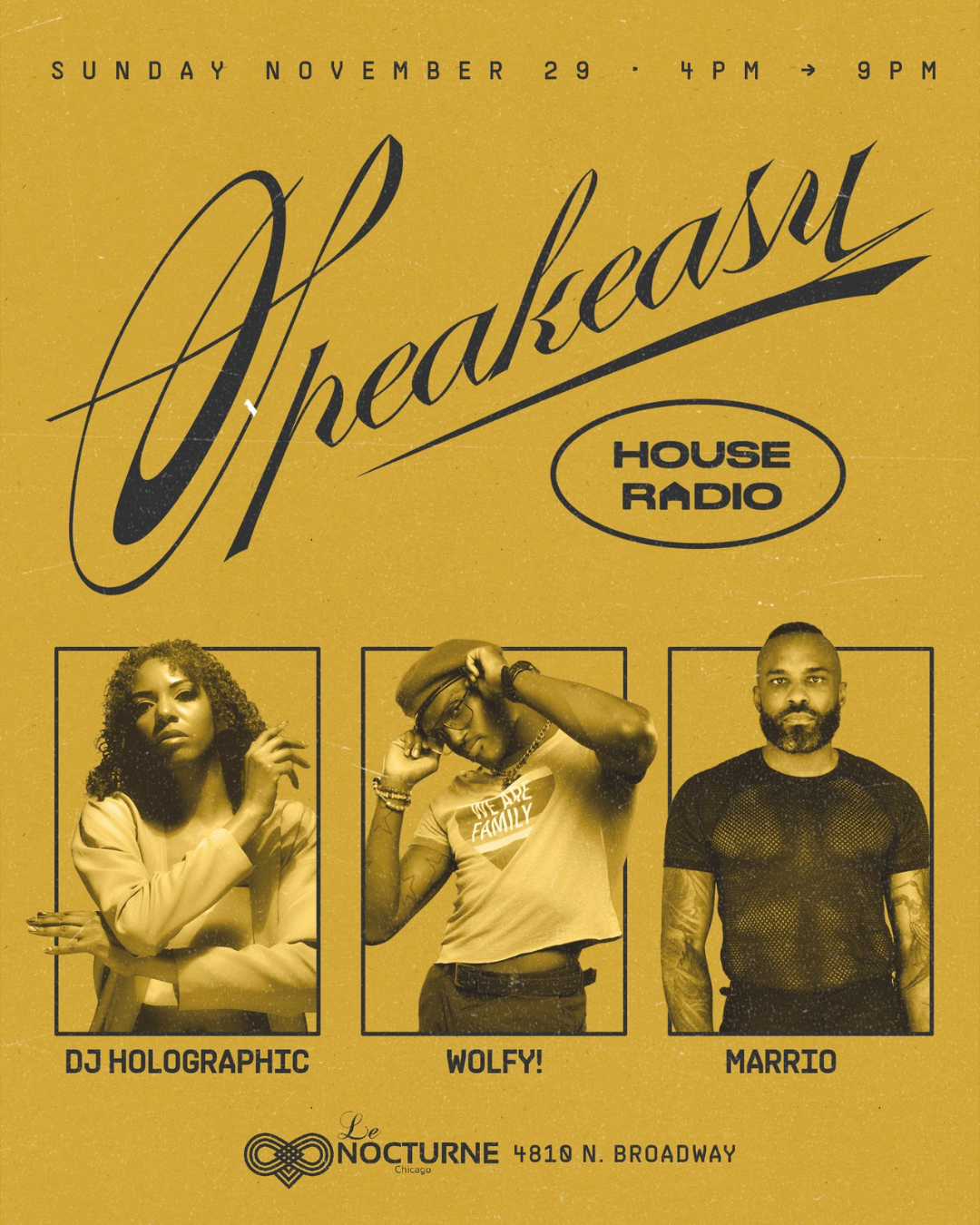Speakeasy House Radio: DJ Holographic, wOLFY!, MARRIO
