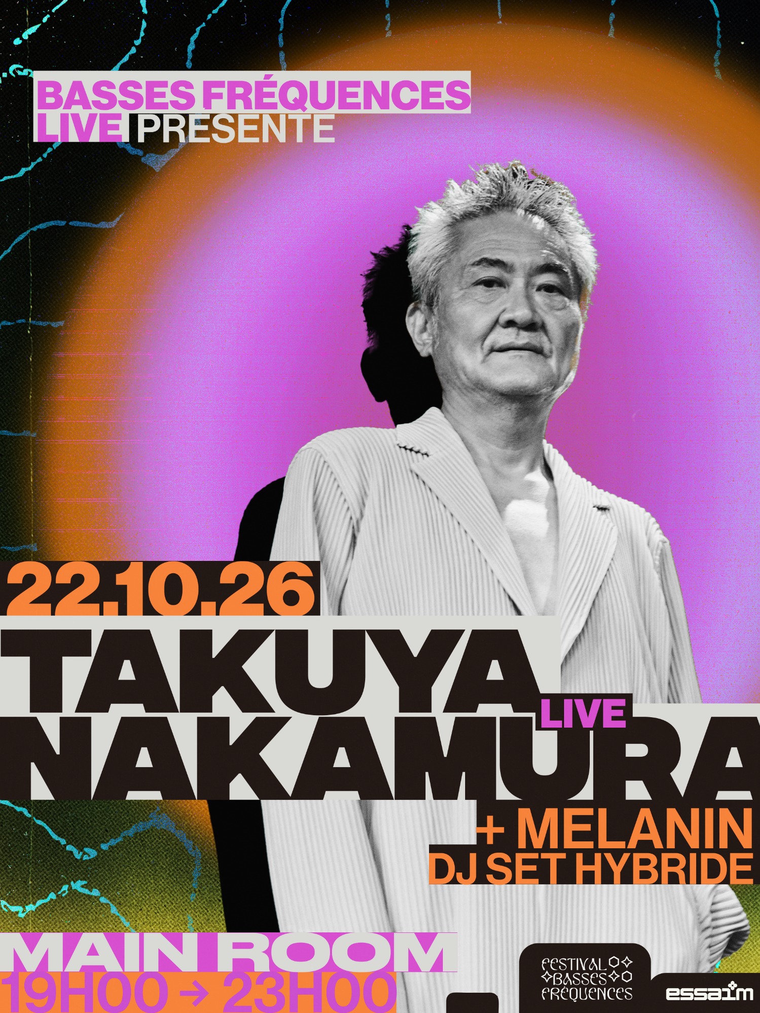 Basses Fréquences Live |&nbsp;Takuya Nakamura live + Melanin (DJ set hybride)