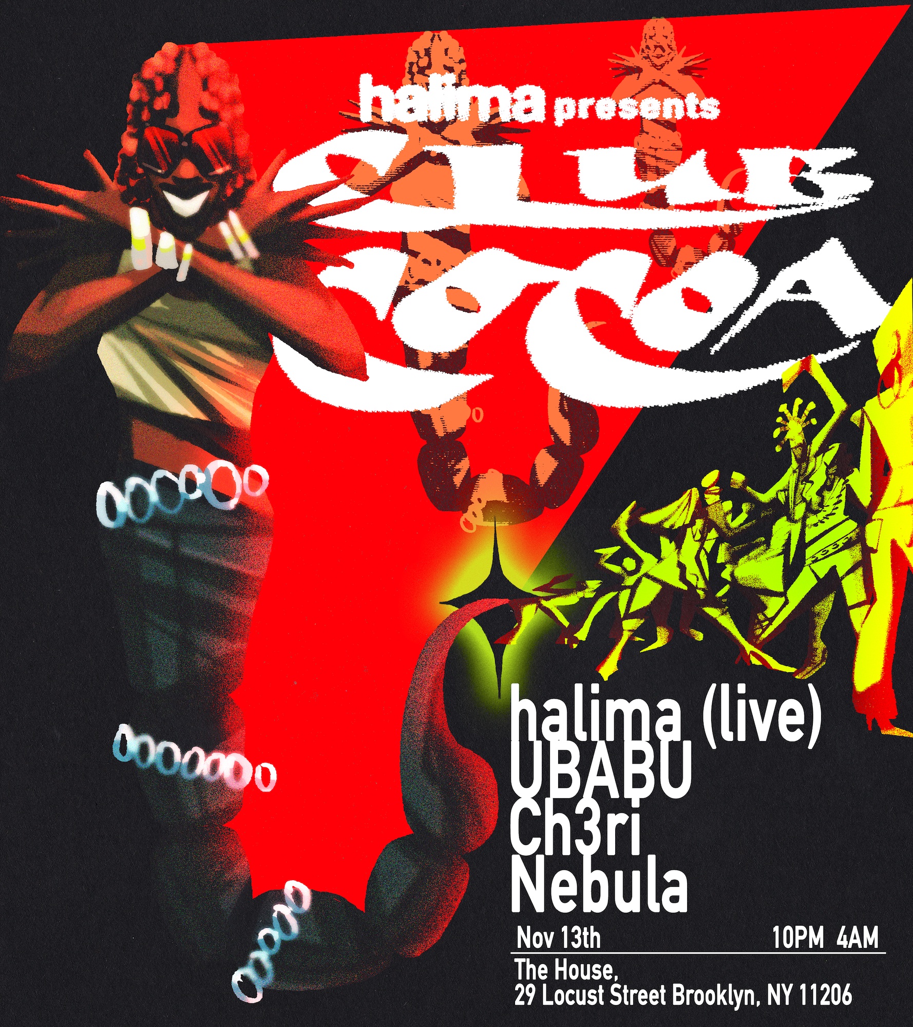 Club Cocoa feat. Halima (live), UBABU, CH3RI, Nebula