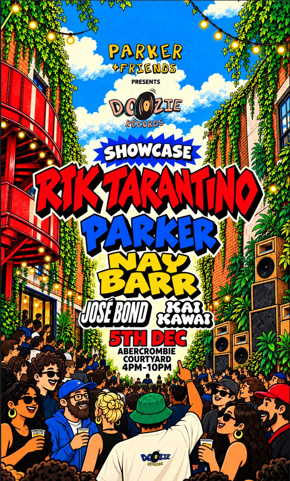 P&F: DOOZIE RECORDS COURTYARD PARTY ¤ RTK Tarantino ¤ PARKER ¤ Nay Barr
