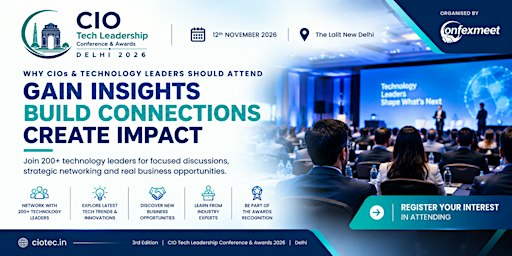 CIO Tech Leadership Conference & Awards Delhi 2026