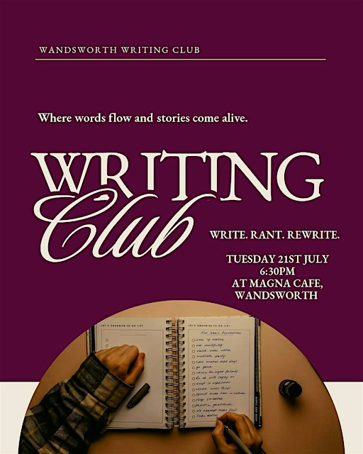 Wandsworth Weekly Writing Club Meetup