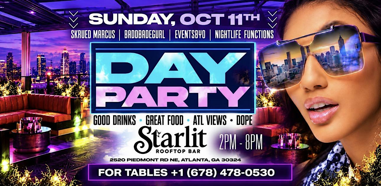 Bmore to Atlanta Weekend | Day Party at Starlit Rooftop