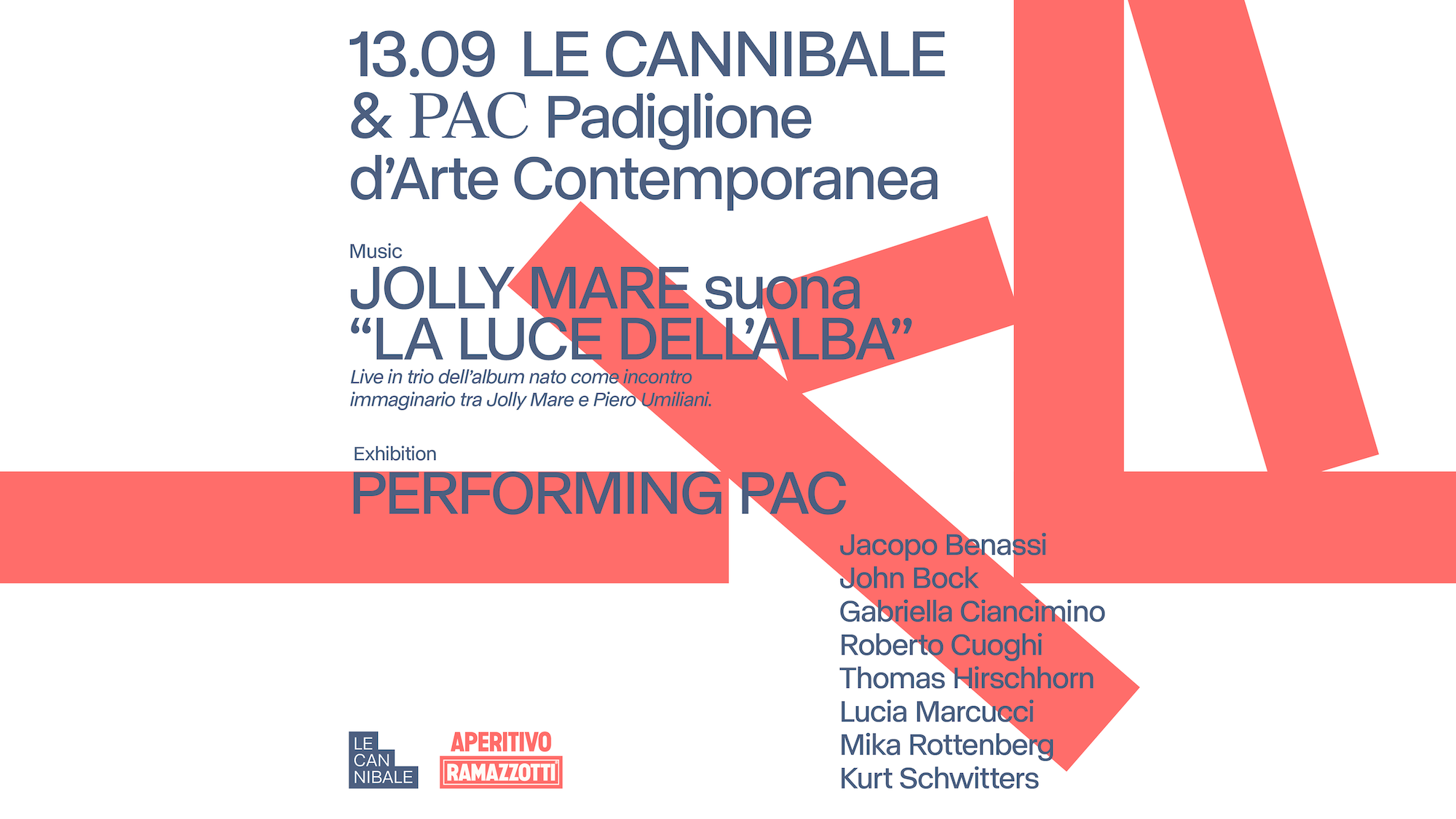 Le Cannibale al PAC Padiglione D'arte Contemporanea - Jolly Mare suona 'La Luce dell'Alba'