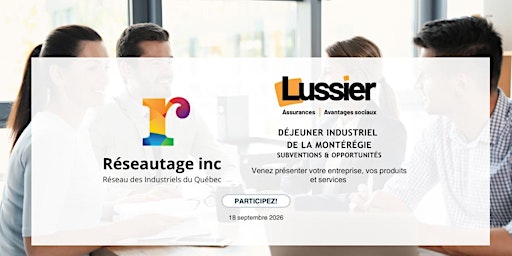 Déjeuner Industriel de la Montérégie