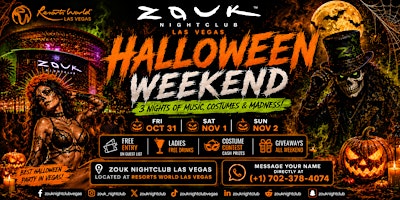HALLOWEEN WEEKEND AT ZOUK NIGHTCLUB