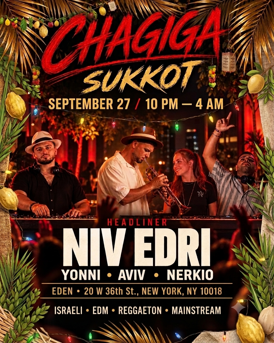 CHAGIGA | It's Sukkot - Niv Edri Live in NYC