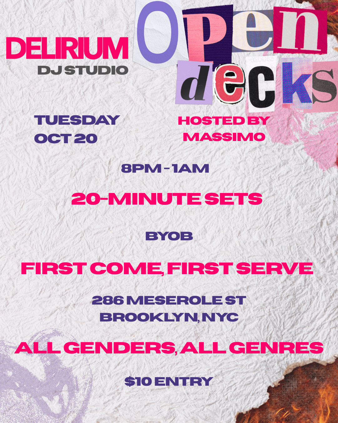 Delirium Open Decks