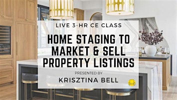 3HR  CE Class - Home Staging to Market & Sell Property Listings