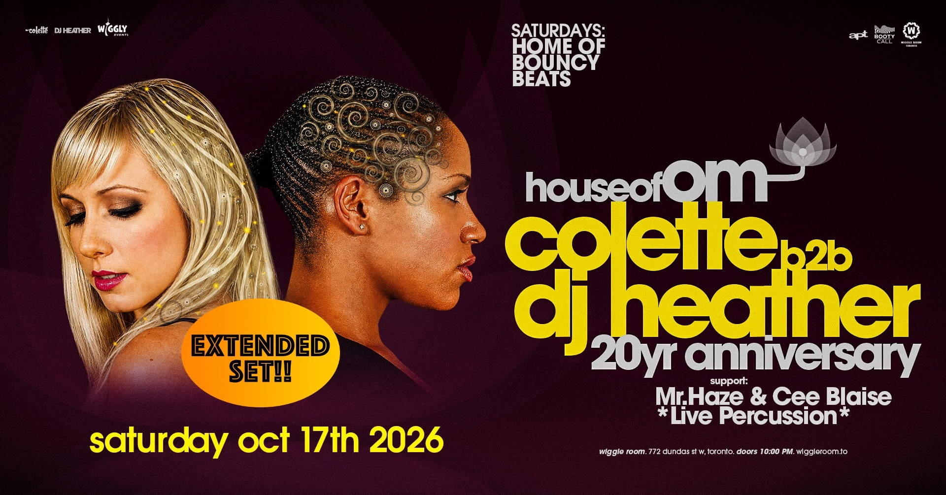 DJ Heather b2b COLETTE [All Night Long] - House of OM 20th Anniversary Tour