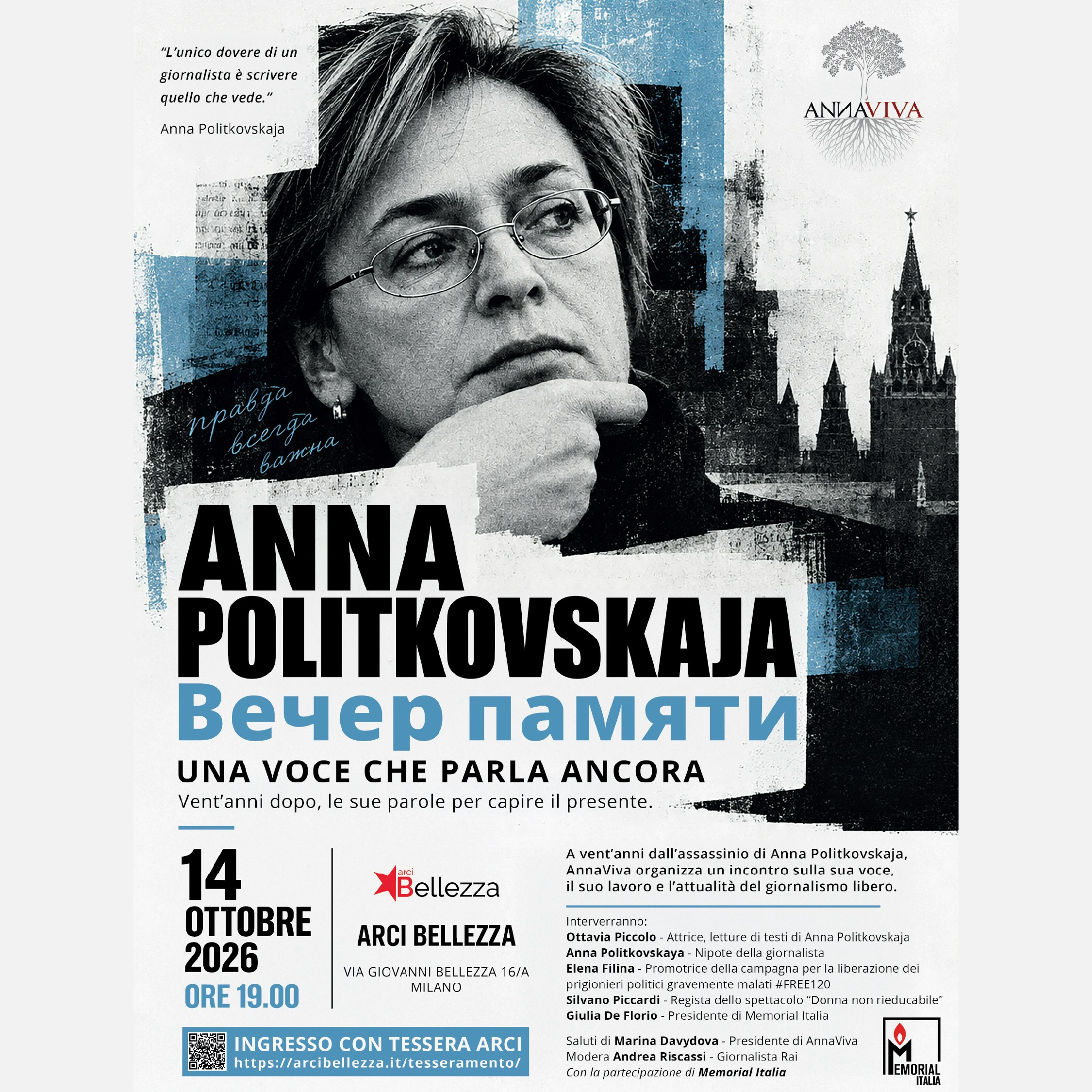Anna Politkovskaja: Una Voce Che Parla Ancora