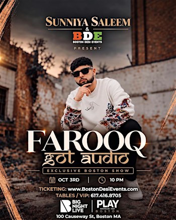 FAROOQ Got Audio : Exclusive Boston Show