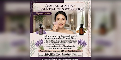 Facial Guasha and Essential Oils Workshop