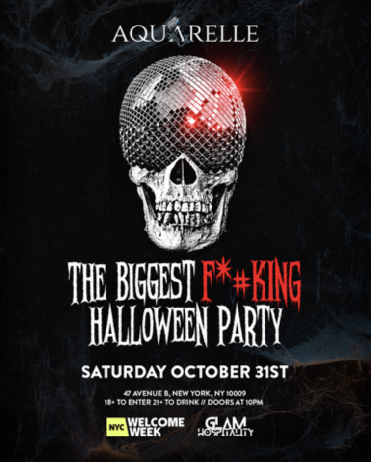 (18+)The Biggest Fu*king Halloween Party NYC - Oct 31st Saturday