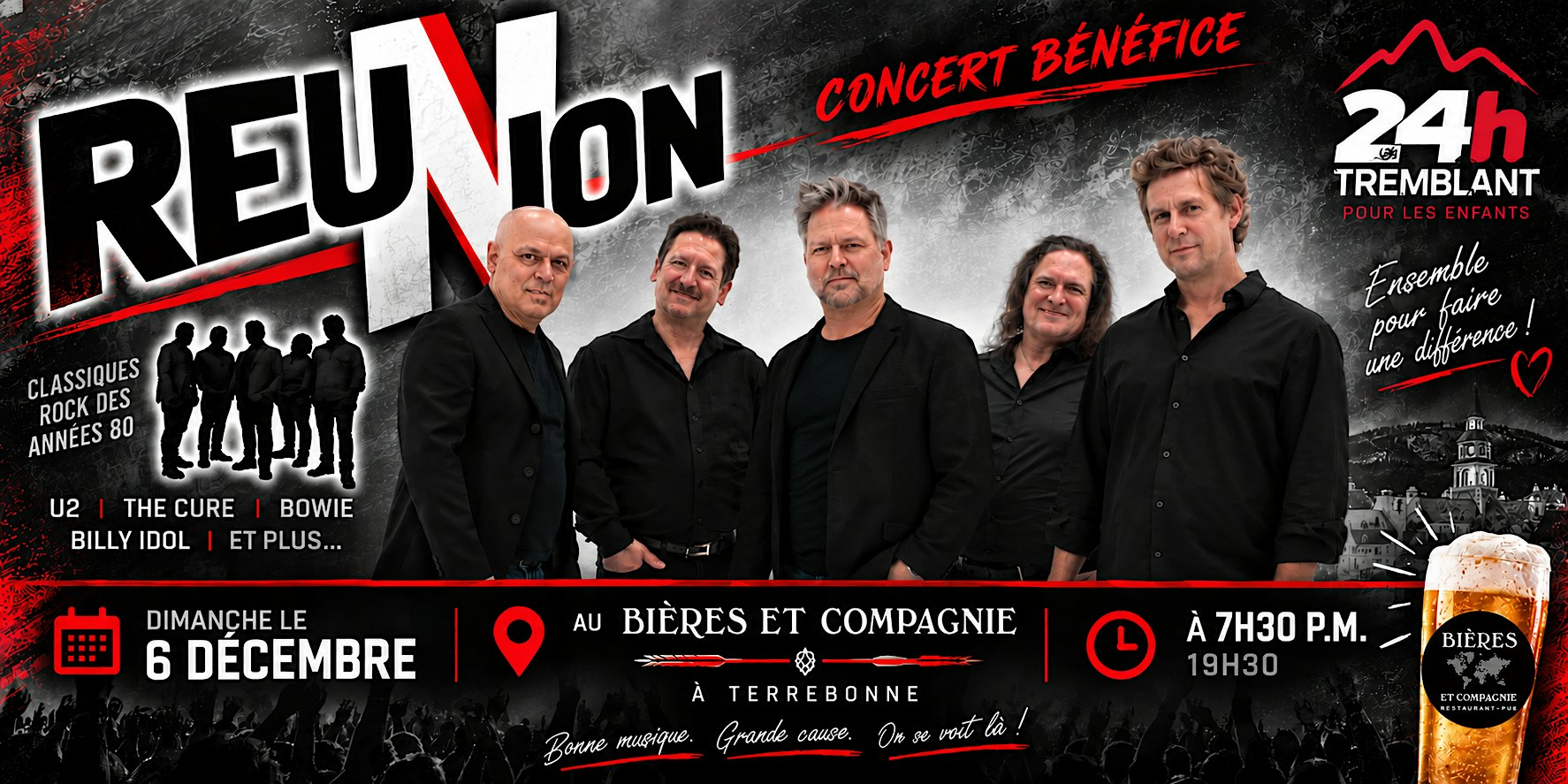 Concert bénéfice Reunion au profit du 24h Tremblant