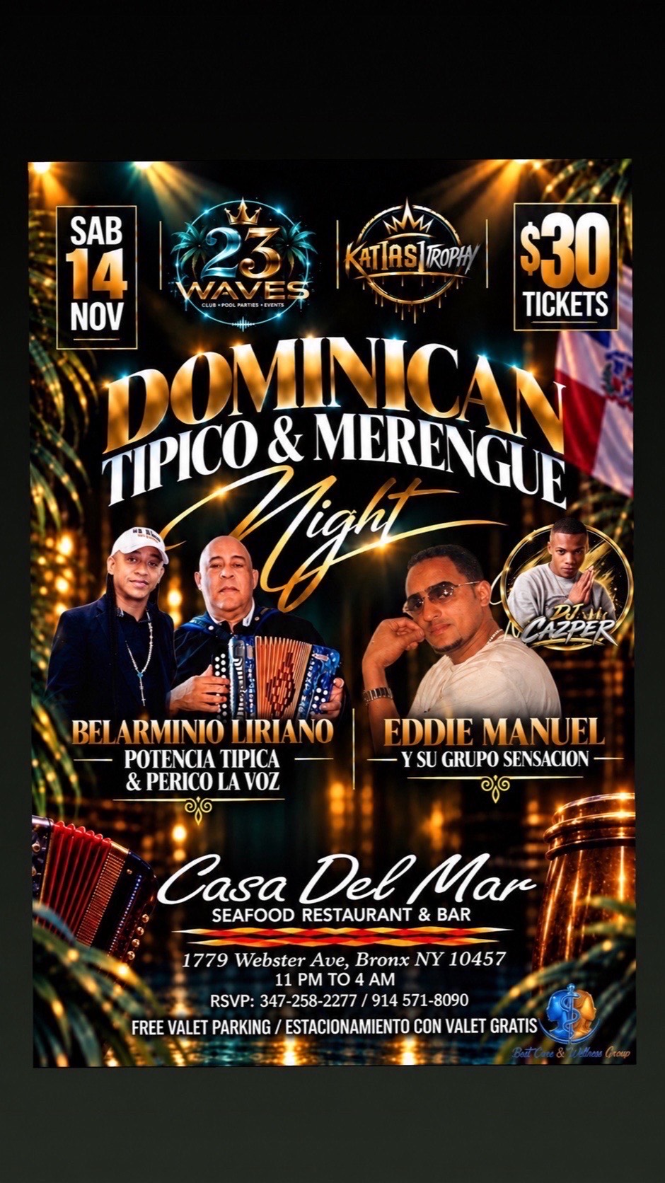 Dominican Tipico Merengue Night