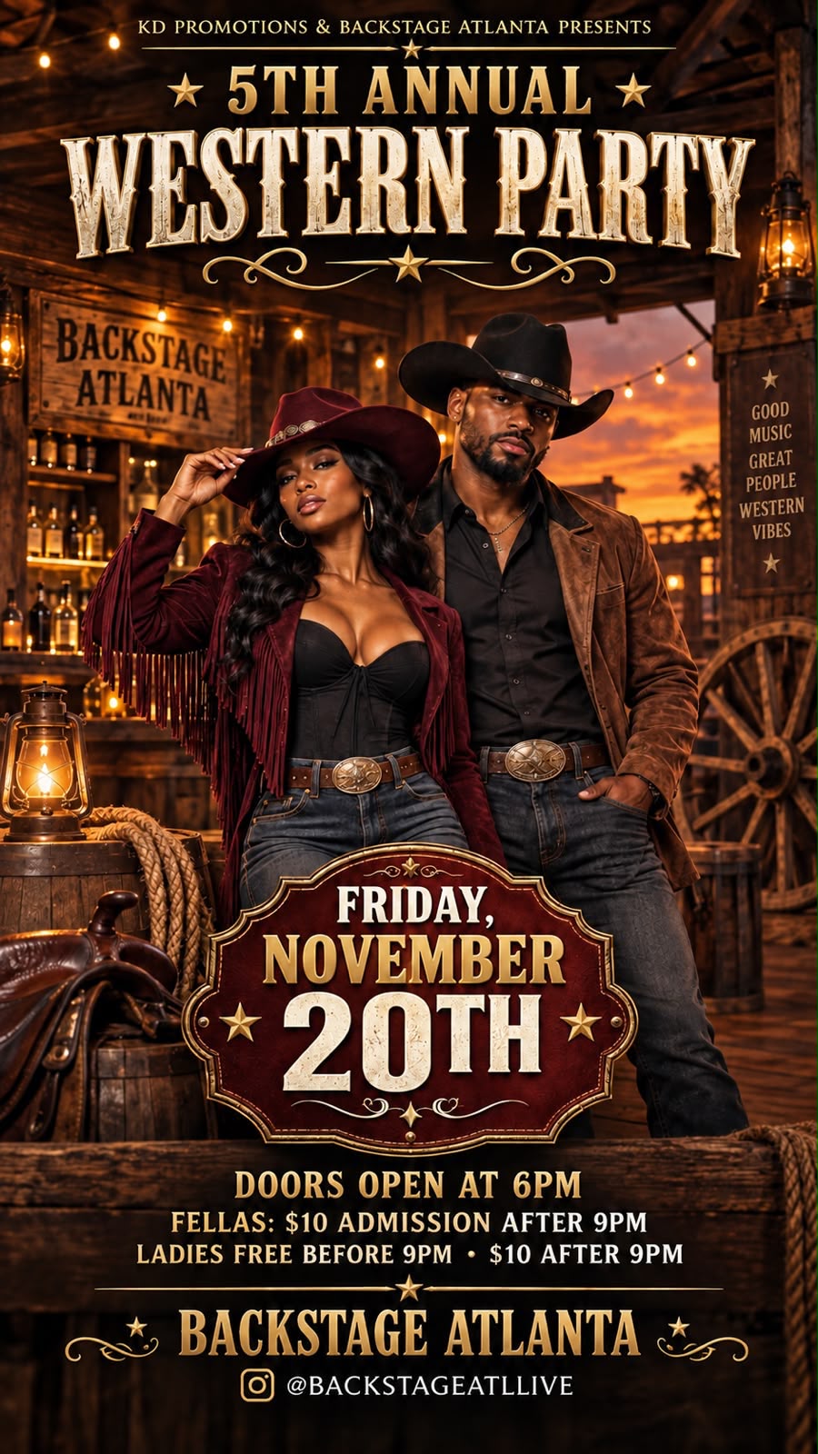 5TH ANNUAL WESTERN PARTY!