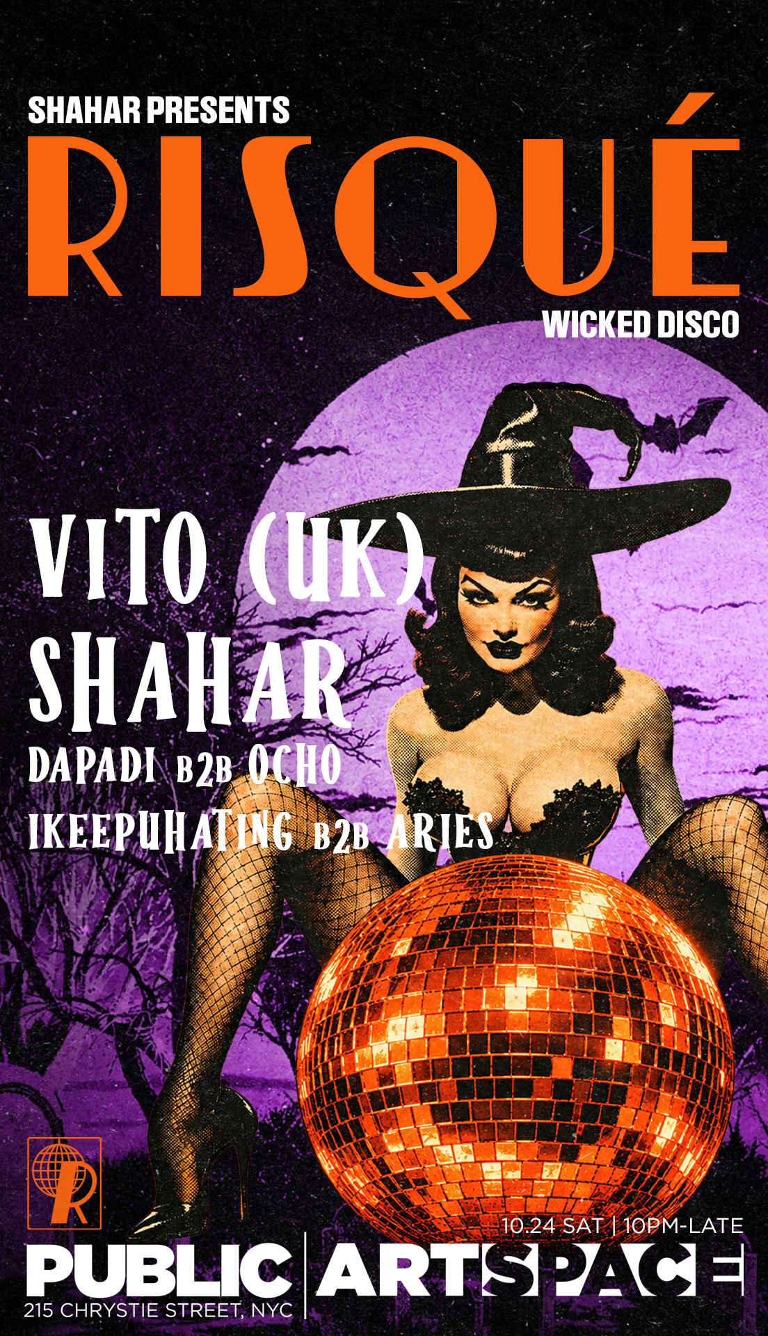 RISQUÉ Wicked Disco with VITO (UK), Shahar + more