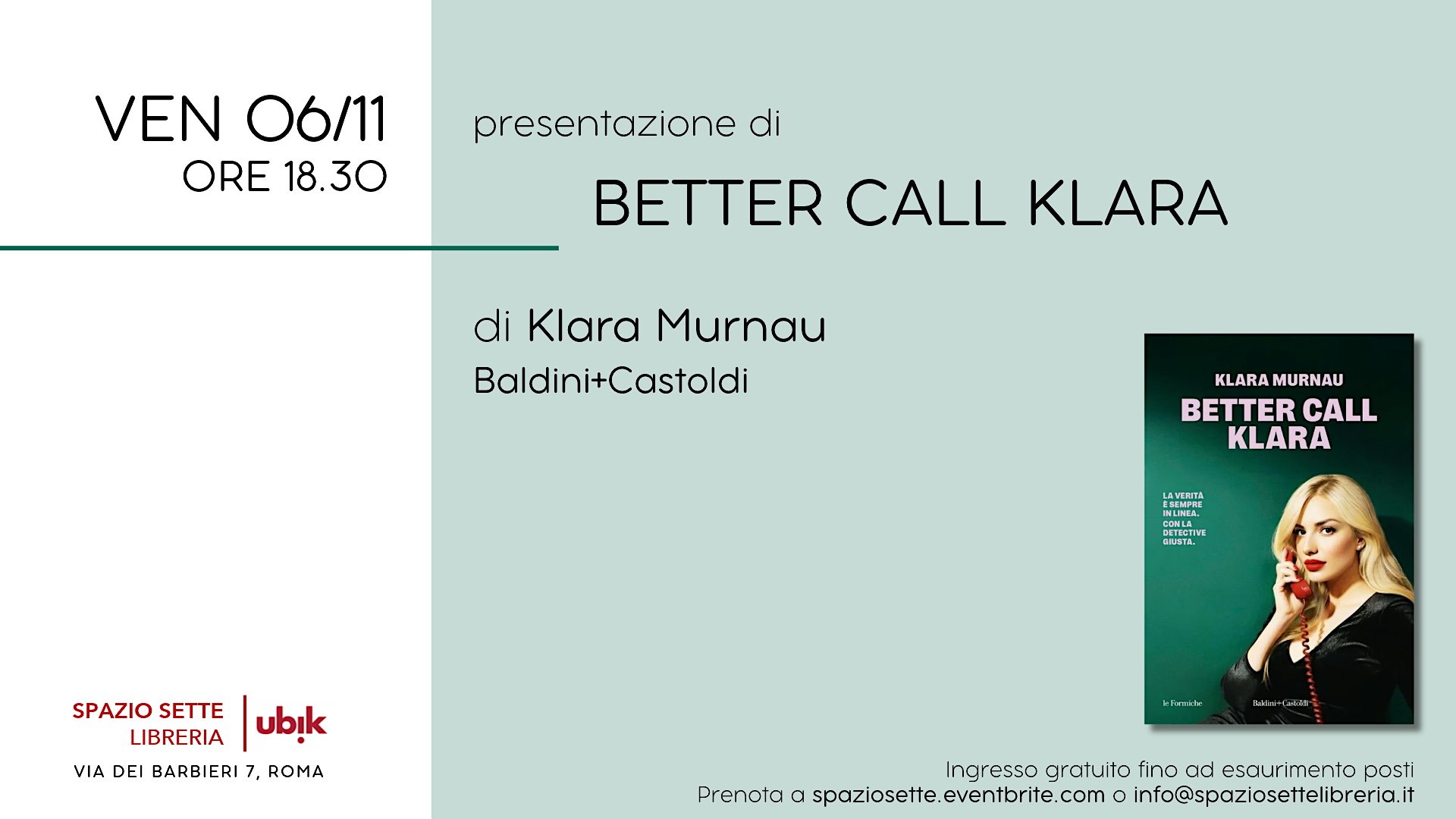 Presentazione di "Better call Klara"