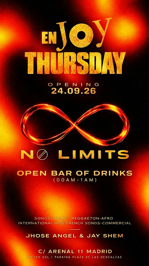 no limit party (free open bar)