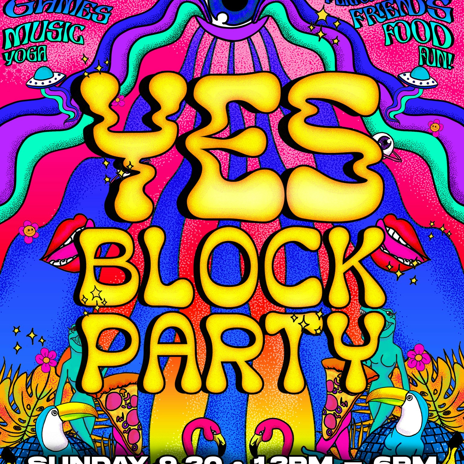 YES! Block Party **Free All Day** 