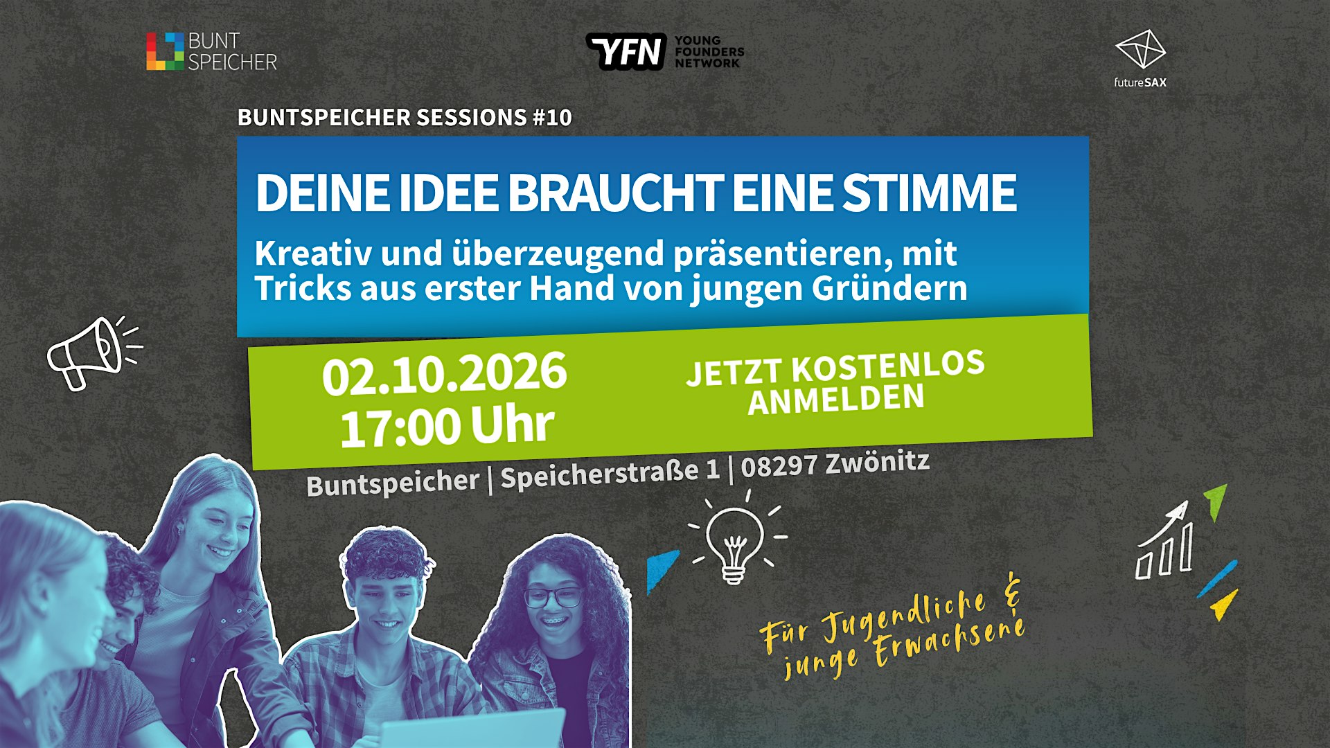 Buntspeicher Sessions #10: Deine Idee braucht eine Stimme