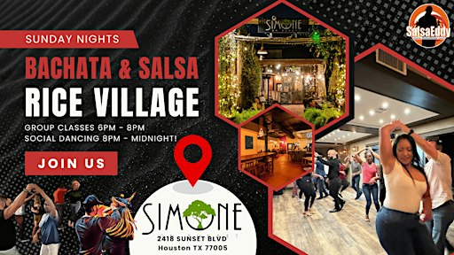 Sunday Funday 2026: Bachata & Salsa Night In Rice Village!