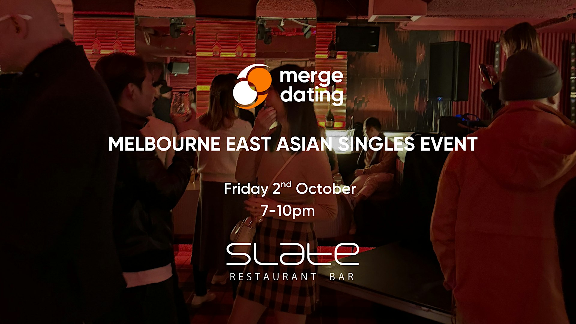 Melbourne | East Asian Singles Event | Slate Bar | Friday 2nd October