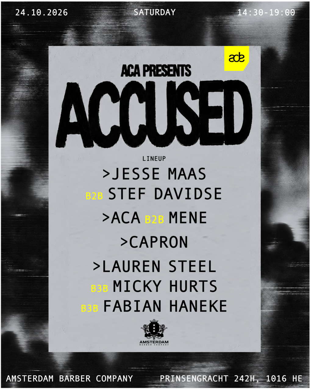 ACCUSED BY ACA - ADE Showcase (DAY TIME)
