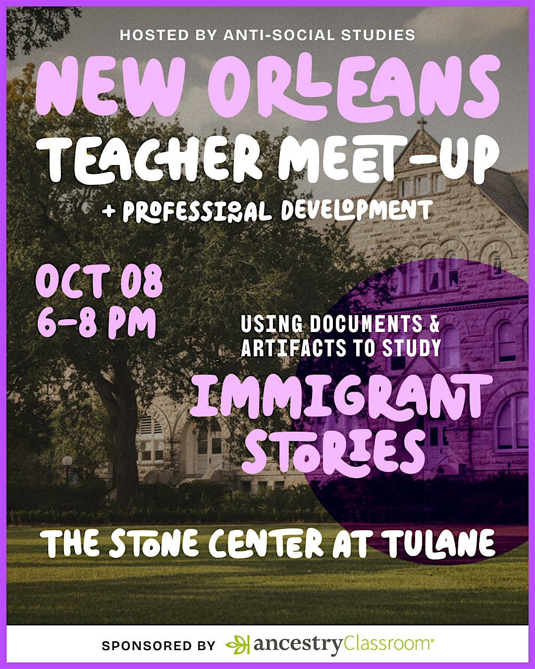 New Orleans Teacher Meet-Up: Artifacts and Migration Stories