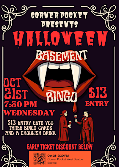 Basement Halloween Bingo