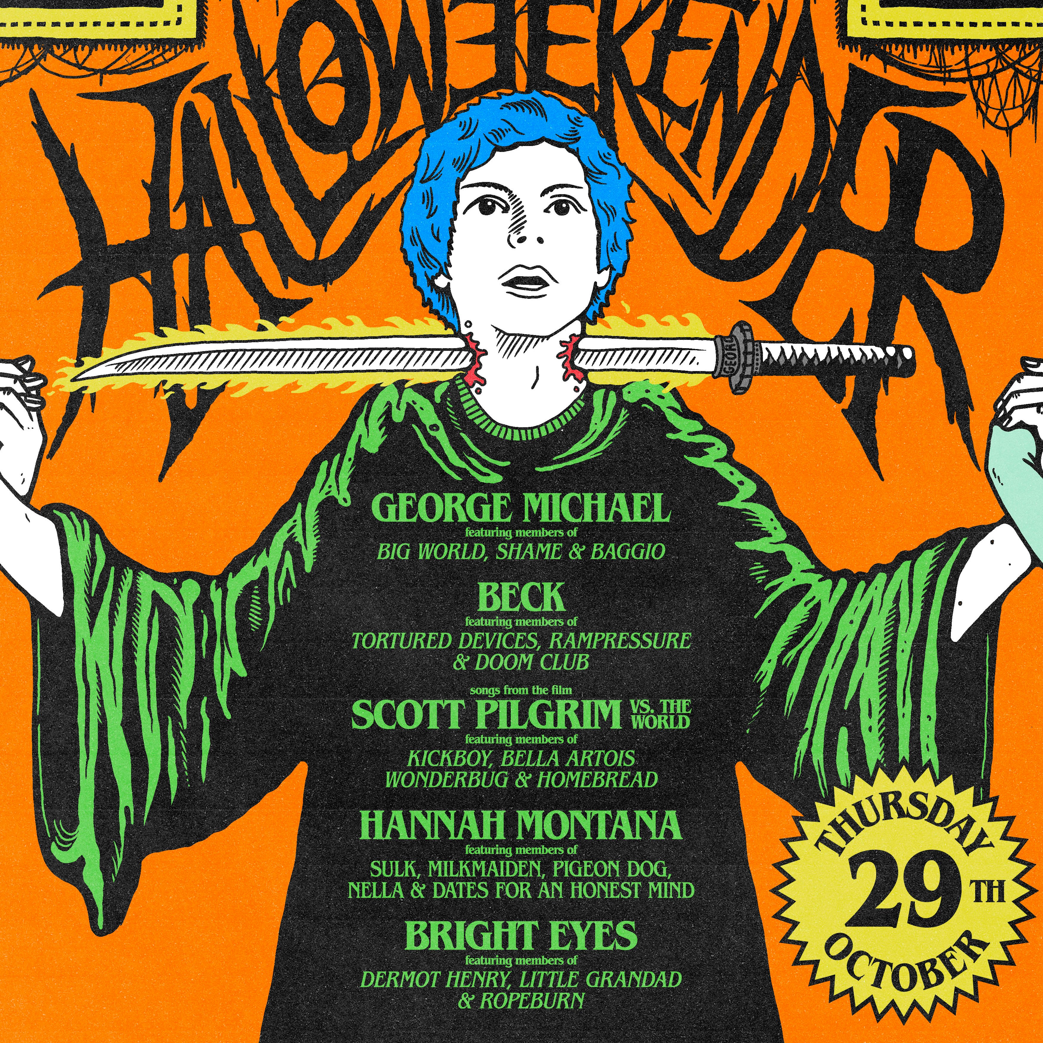 HALLOWEEKENDER: George Michael / Beck / Scott Pilgrim / Hannah Montana / Bright Eyes