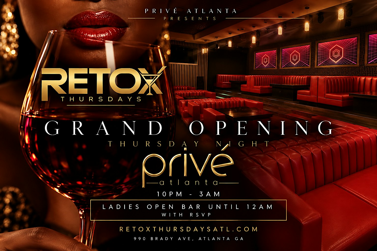 RETOX THURSDAYS: The Return | Grand Opening of Prive Atlanta