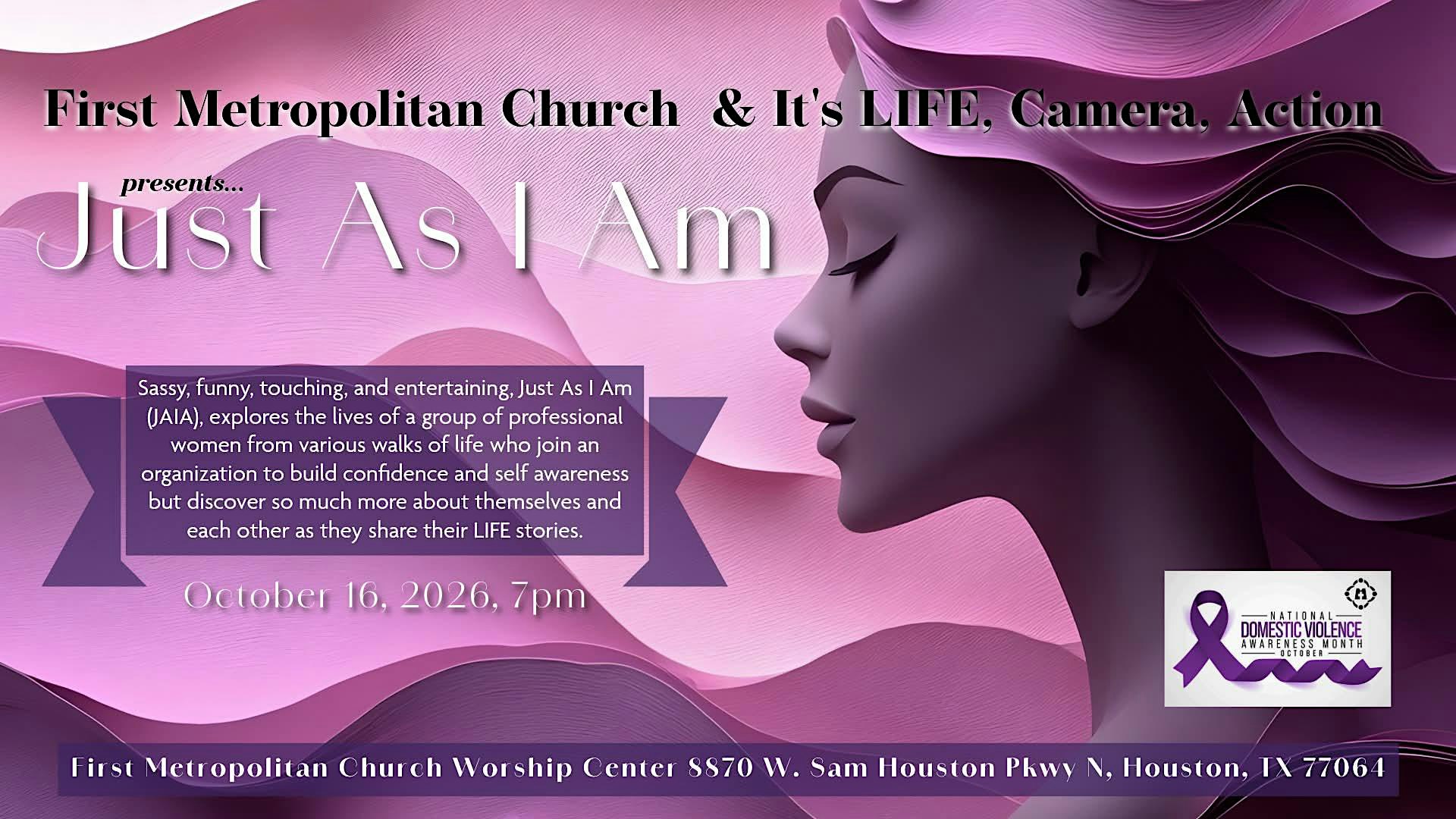 Just As I Am: Domestic Violence Month